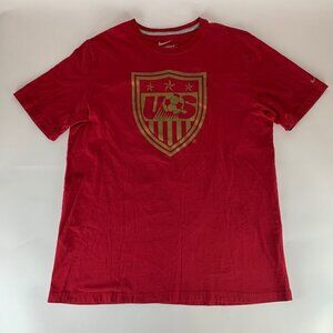 USA Soccer Red Nike Short Sleeve Crewneck Shirt Mens XL
